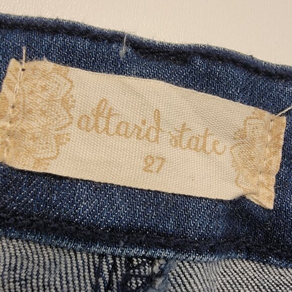 Altar’d State Denim Shorts Sz 27 Indigo Shatter NWT - Picture 8 of 9